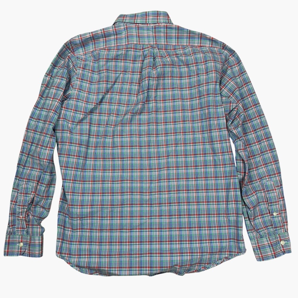 Ralph Lauren Mens Large Plaid Button Down Shirt Long Sleeve Multi Color Cotton - Picture 6 of 7